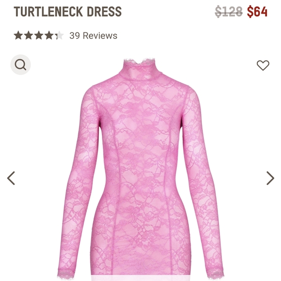 Skims Lace Turtleneck Dress NWT - Picture 7 of 9